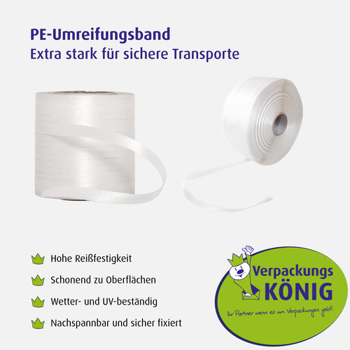 Polyester umreifungsband weiß - umreifungsband,