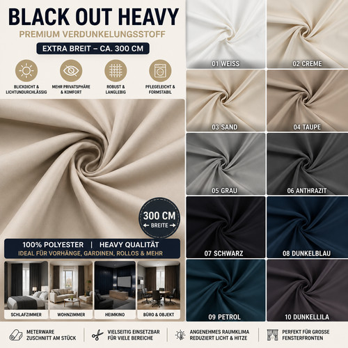 Black out heavy - black,