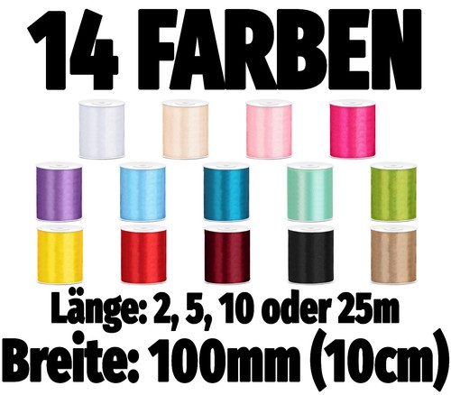 Satinband 100mm 10cm - satinband, 100mm/10cm
